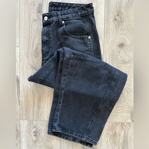 Women’s Black Barrel Leg Jeans